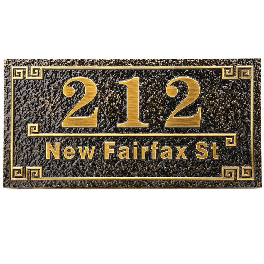 Personalized Vintage Address Plaque for Your Home